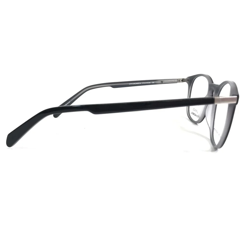 Morel Eyeglasses Frames NOMAD 3216S NN 030 Black Grey Square Horn Rim 49-20-140